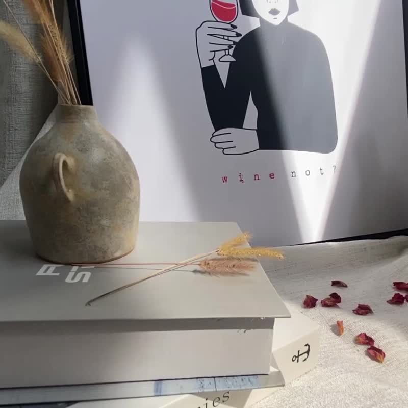 再来一杯 - 主卧室/房间挂画/客厅布置/复制画/红酒/朋友相聚 - 海报/装饰画/版画 - 棉．麻 黑色