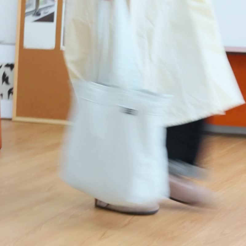 sobag日系大容量防水尼龙单肩布包女极简设计感轻便通勤托特大包 - 侧背包/斜挎包 - 尼龙 蓝色