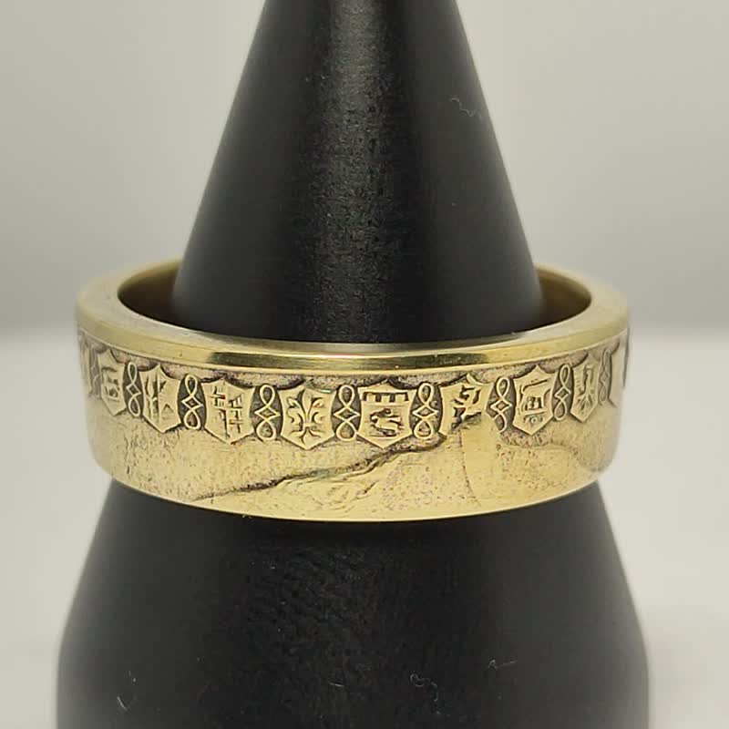Italy Coin Ring 500 Lire 1966 (Ring Replica) coin rings for men coin rings - 戒指 - 其他金属 