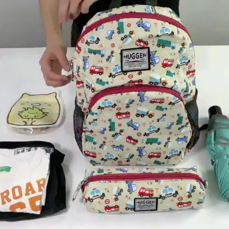 HUGGER 幼童背包 小汽车/消防车/警车/ 学龄前儿童后背包 B5大小 - 背包/袋子 - 尼龙 金色