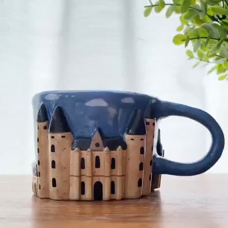 霍格沃茨城堡手工陶瓷杯 - 其他杯子 - 陶 咖啡色