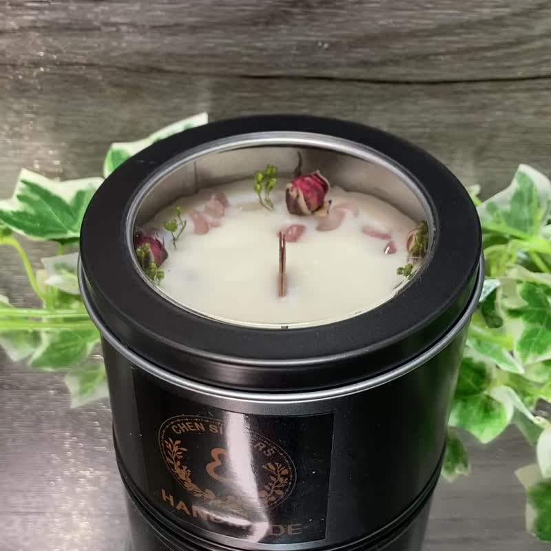 天然水晶蜡烛 精油大豆椰蜡烛 草莓水晶 粉红水晶蜡烛 水晶能量蜡 - 蜡烛/烛台 - 蜡 粉红色