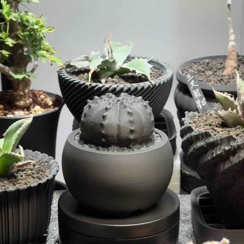 星兜造型 塔香座/线香座/原创设计/3D打印/多肉块根植物/送礼 - 摆饰 - 塑料 黑色