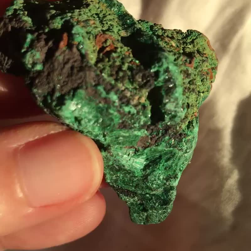 孔雀石 水晶簇 盆景 原石 摆件 天然原石 水晶原石 crystal - 摆饰 - 水晶 绿色