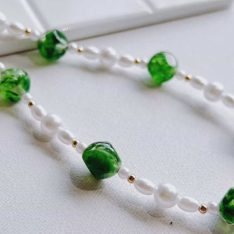 【全馆清仓最高折800】青岚珍珠 手机背带手机挂绳手机壳防摔链 - 手机配件 - 塑料 绿色