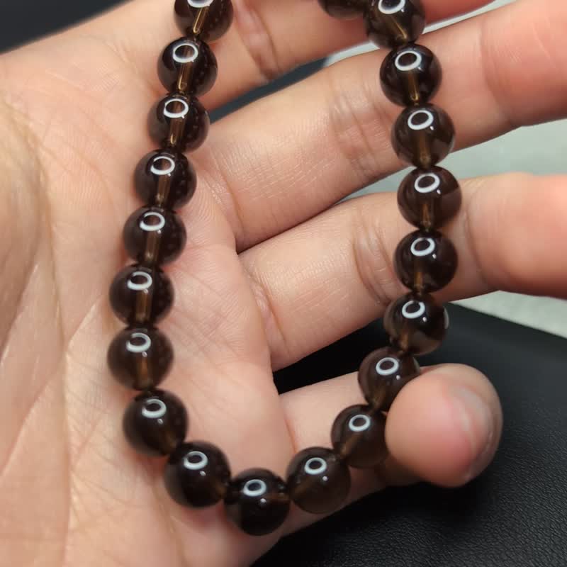 【订制品】茶晶 手串 手链 天然水晶 水晶手串 8-16mm 水晶手链 - 手链/手环 - 水晶 