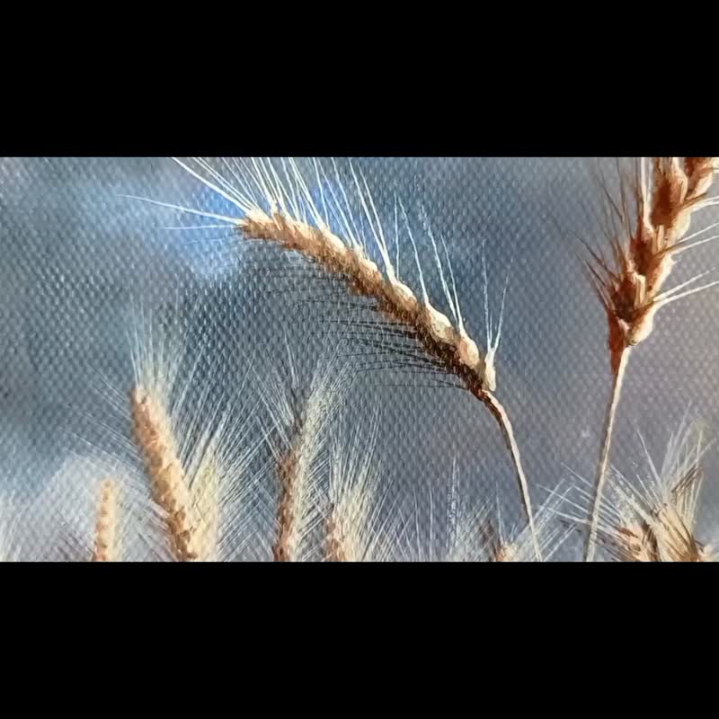 Storm Clouds Wheat Field Oil Painting by Ageeva Anna. - 海报/装饰画/版画 - 棉．麻 多色
