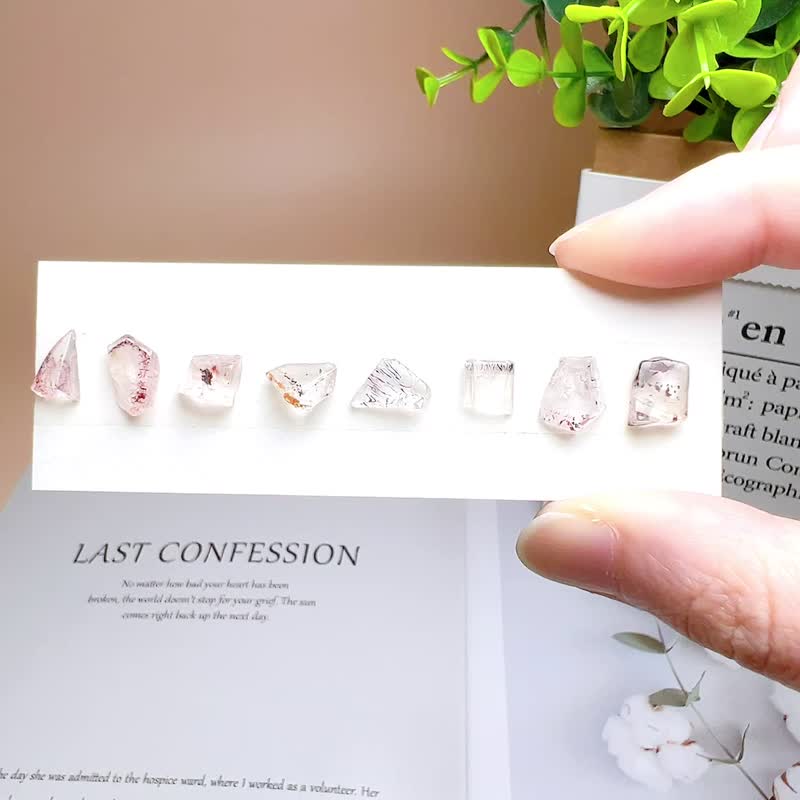 橘黑色系 超七 限量 自选石 耳环 受注制作 定制化 超高频率水晶 - 耳环/耳夹 - 水晶 多色