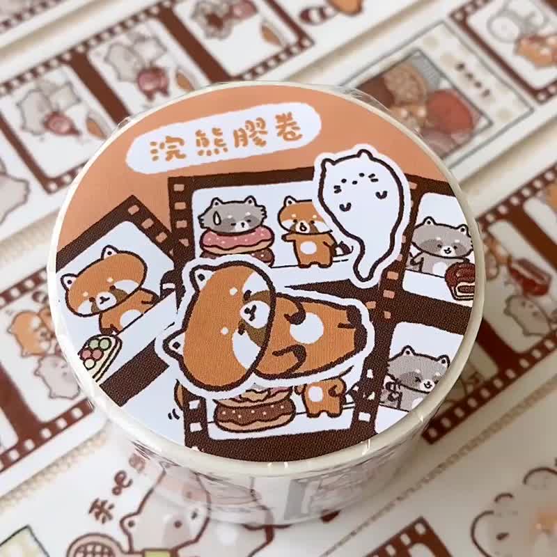 浣熊菓子屋/浣熊胶卷/3厘米特殊油墨和纸胶带/附离型纸 - 纸胶带 - 纸 多色