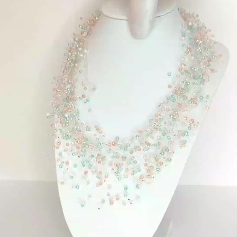 水晶珠宝项链 | 晚宴颈链 | 女性饰品 - 项链 - 琉璃 多色