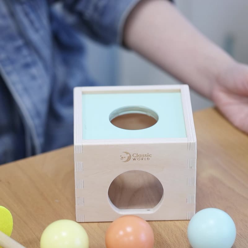 木制探索盒(6个月+)婴儿玩具【满月周岁礼物 适合6个月以上】 - 玩具/玩偶 - 木头 多色