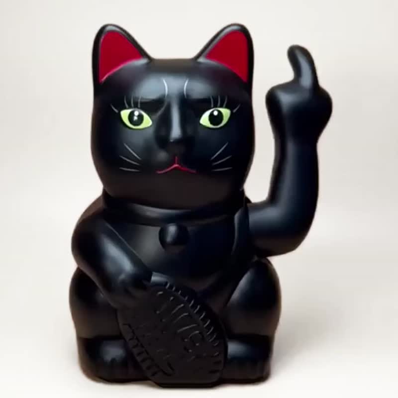 ANGRY CAT 中指猫 (黑) - 摆饰 - 塑料 黑色