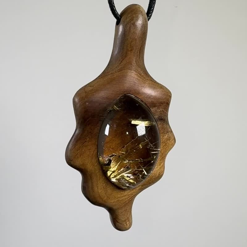 肖楠木/钛金手工项链 - 项链 - 木头 