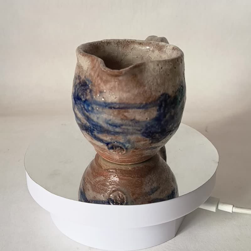 茶海咖啡杯花茶杯志野釉陈炫亨手拉胚瓦斯窑烧 - 茶具/茶杯 - 陶 多色