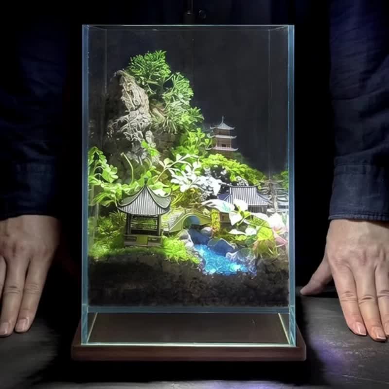 烟水苏庭  / 主题性定制化造景生态缸 - 植栽/盆栽 - 植物．花 