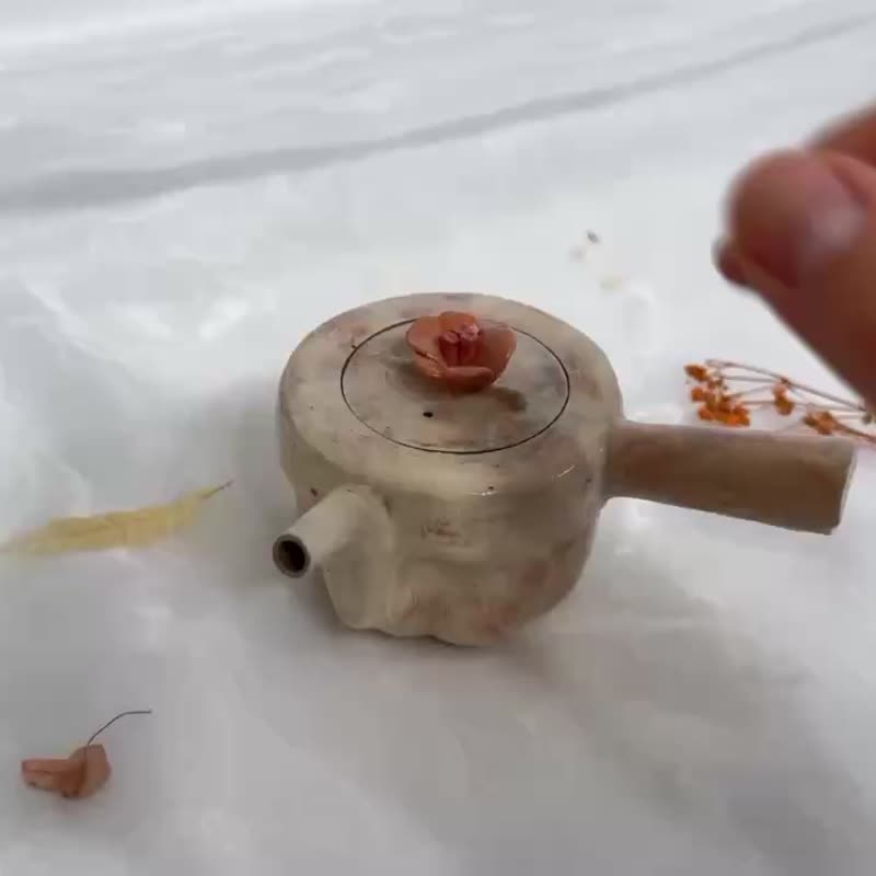微醺系列侧把壶(壶盖可固定) - 茶具/茶杯 - 陶 