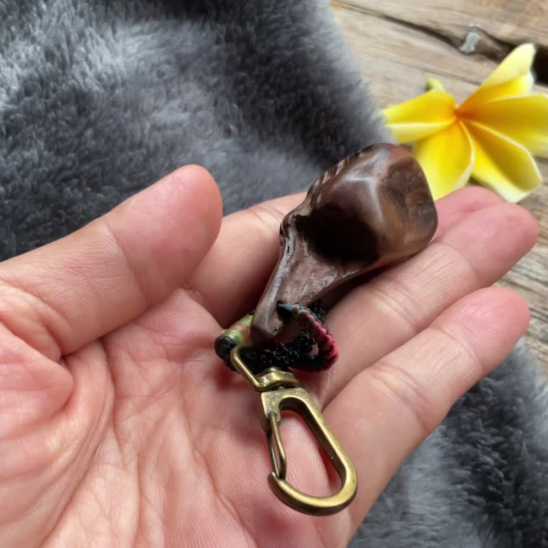 恰似.肖楠木吊饰 钥匙圈 背包挂饰 - 钥匙链/钥匙包 - 木头 多色