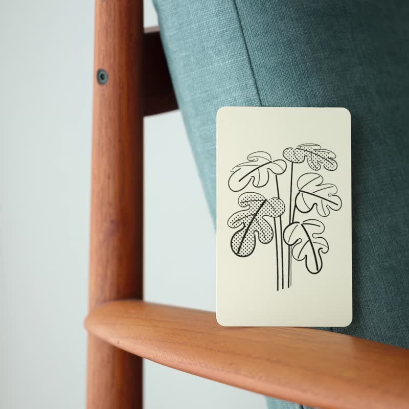 留言卡首页系列区块附信封 - 卡片/明信片 - 纸 黑色