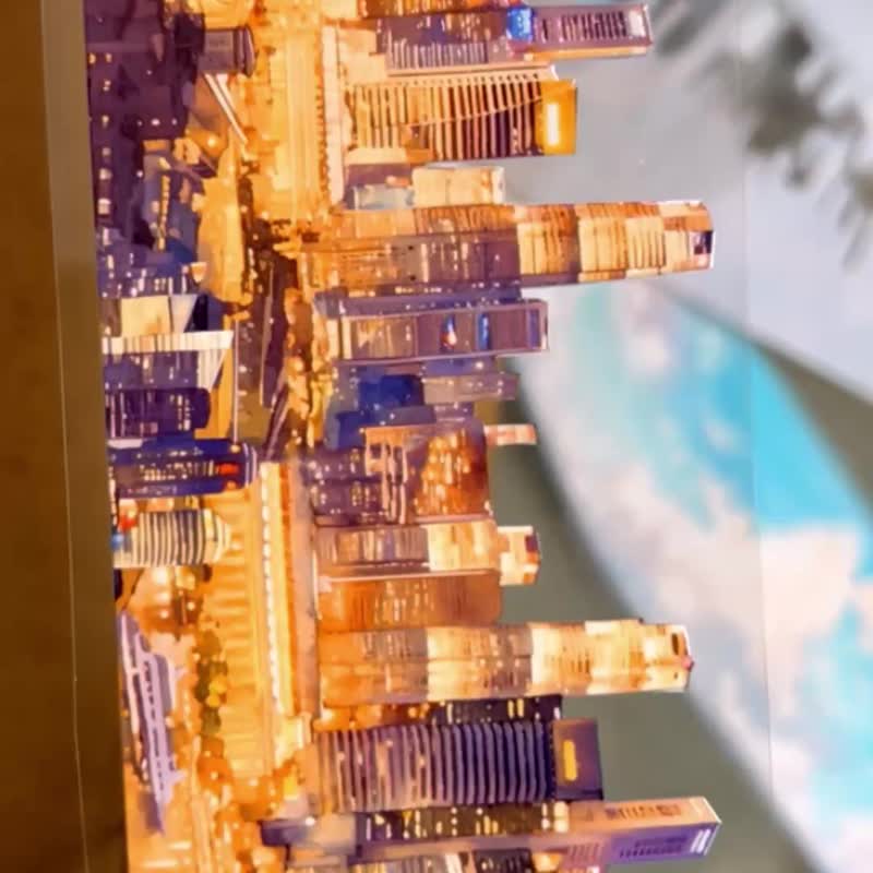 1029燈火夜城City of Night Glow - 纸胶带 - 塑料 多色