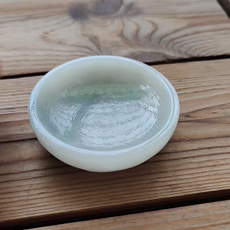 【亲翠】天然翡翠 冰睛老种料聚宝盆可收集小翡物或放元宝水晶C款 - 摆饰 - 玉石 多色