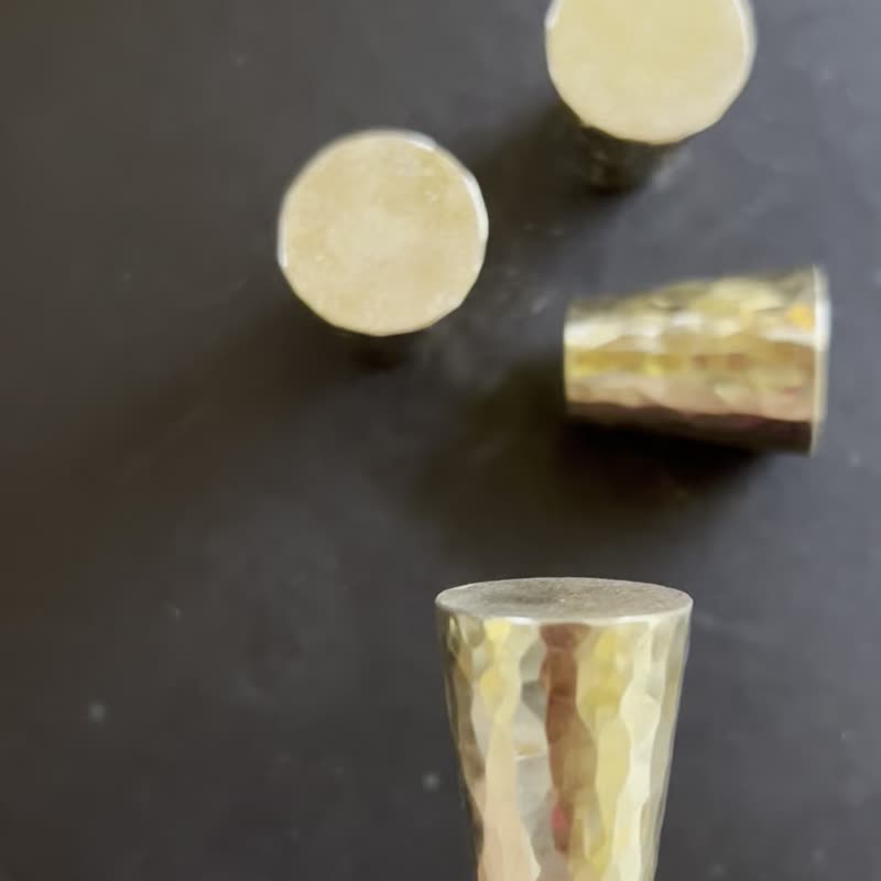 锤纹黄铜拉手 2　SS尺寸 - 其他 - 其他金属 金色