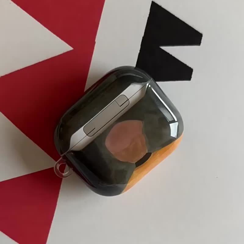 原创 黄色男生背影AirPods耳机壳 - 耳机收纳 - 硅胶 多色