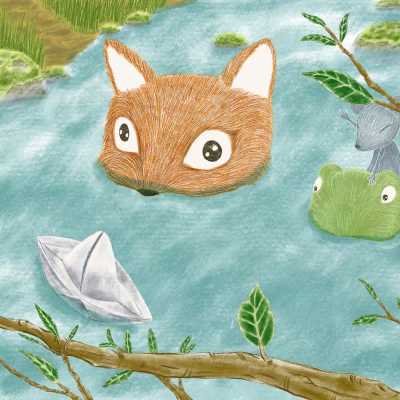 漂浮在河上 - 海报/装饰画/版画 - 纸 