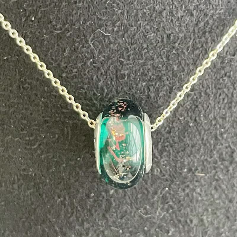 金箔骨灰琉璃项链-定制化 - 订制抱枕/饰品 - 玻璃 