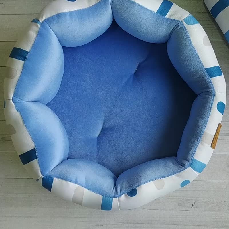 舒趴垫 (大)- 悠游海洋 新色登场 中型犬 宠物床垫 夏日凉垫加购 - 床垫/笼子 - 其他人造纤维 蓝色