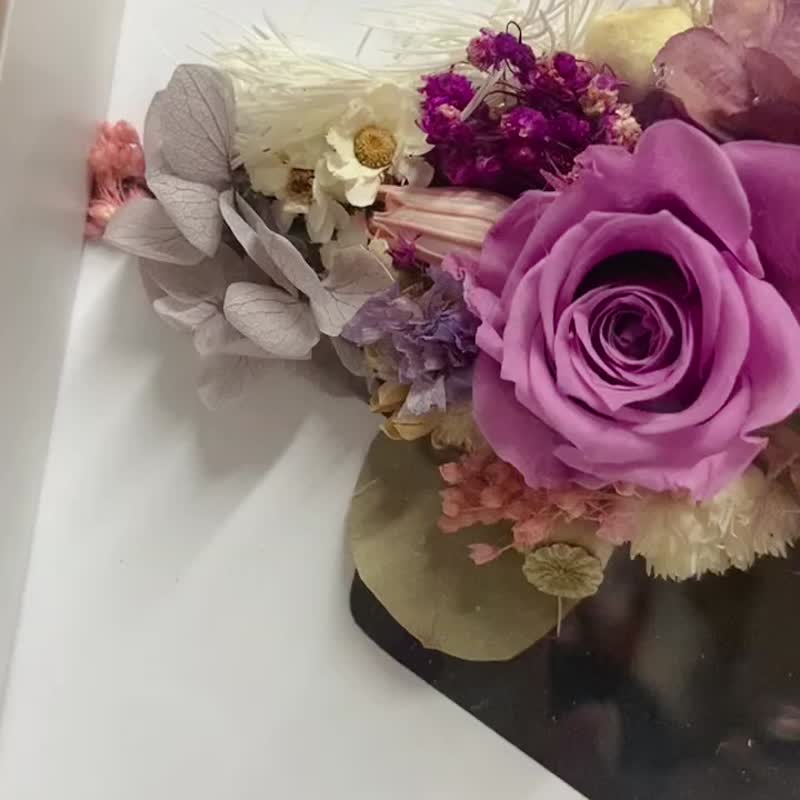 永生花相框 - 画框/相框 - 木头 咖啡色