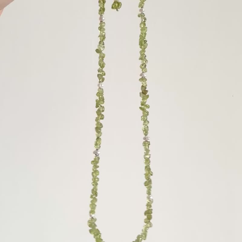 Lily Valley 绿野精灵 | 手工串珠项链 - 项链 - 半宝石 绿色