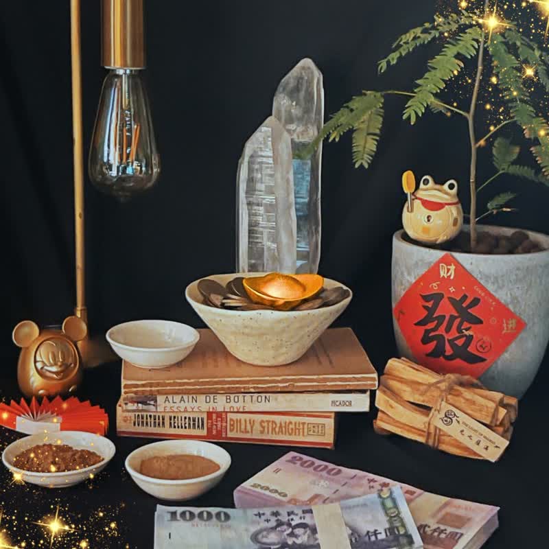 强力吸金强运组 点下去财神走进来钱包自己鼓起来 - 香薰/精油/线香 - 其他材质 卡其色