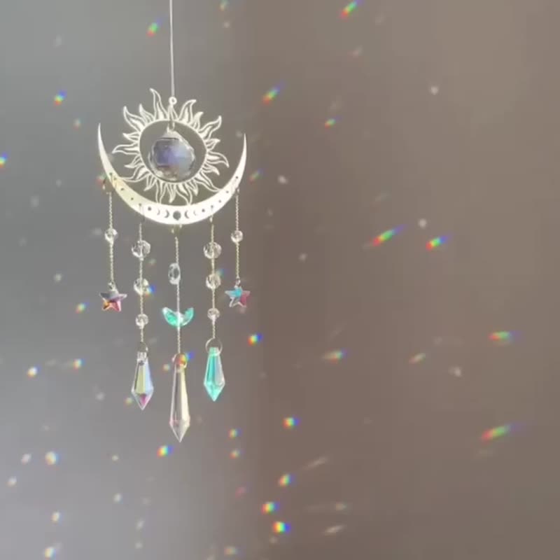 太阳捕手 制造彩虹 客厅 卧室 太阳月亮 装饰 墙壁 窗台挂饰 摆饰 - 摆饰 - 铜/黄铜 金色