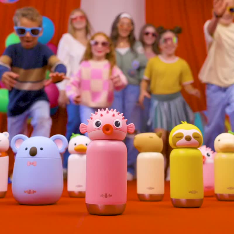 Utillife 动物派对随行保温瓶 (8 款) - 保温瓶/保温杯 - 不锈钢 多色