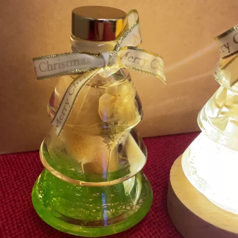 岚缇花香室/耶诞浮游花灯瓶/耶诞礼物/交换礼物 - 干燥花/捧花 - 玻璃 