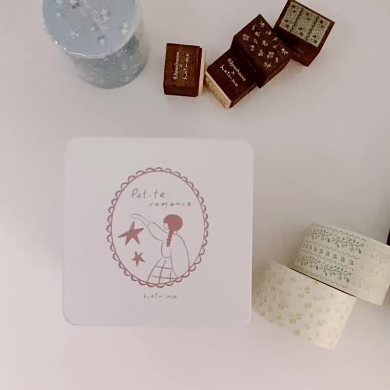 花田系列商品任选4+1(胶带+印章+标签贴纸+印章) - 印章/印台 - 其他材质 粉红色