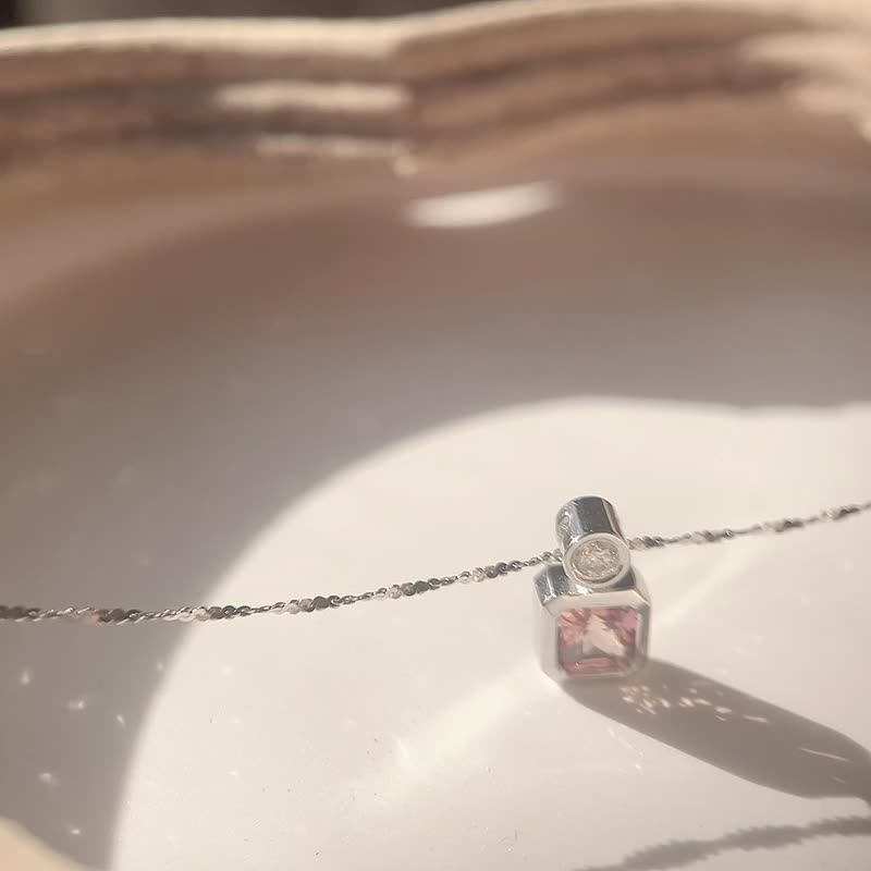 香水瓶项链 - 项链 - 宝石 多色