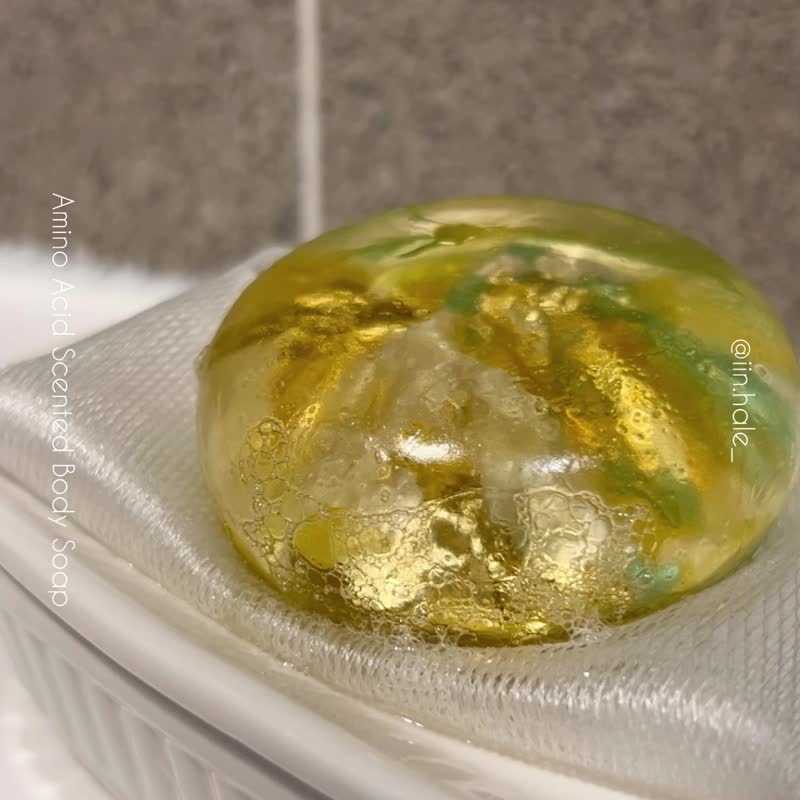 氨基酸身体香薰皂 | 星空云母 款式 90g - 肥皂/手工皂 - 环保材料 白色