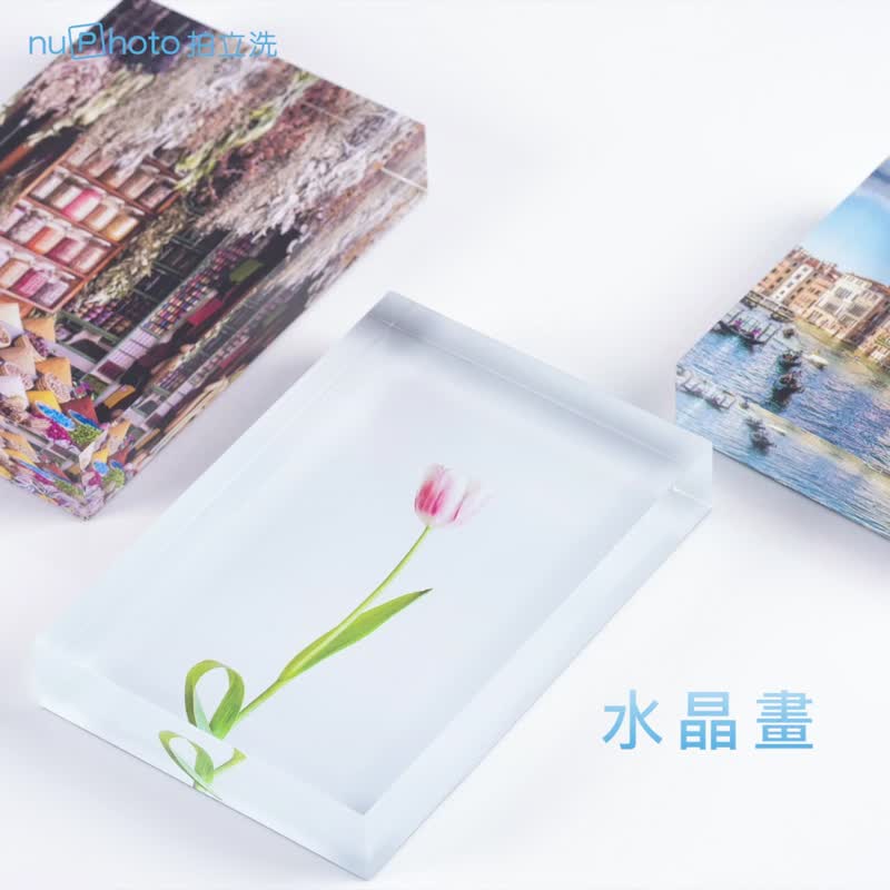 定制化礼物【水晶画 】水晶般剔透折射 把心爱的照片收藏于水晶画 - 画框/相框 - 压克力 白色
