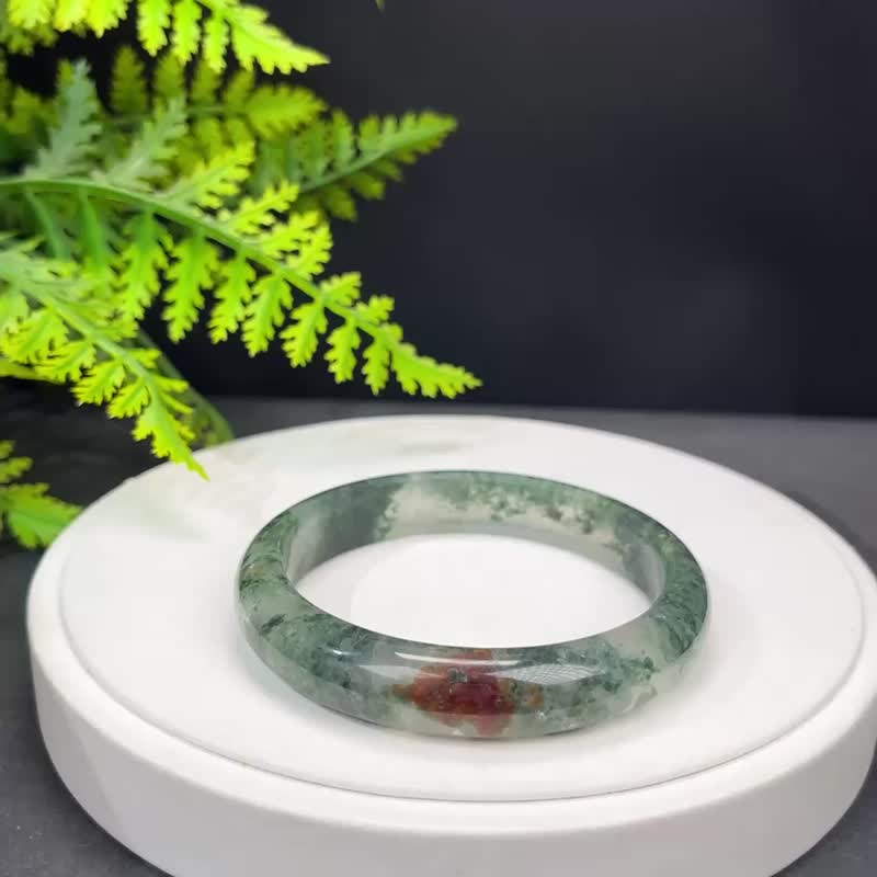 精品 红绿幻影幽灵水晶手镯 60MM 冰透异象石英手环 改善人际关系 - 手链/手环 - 水晶 