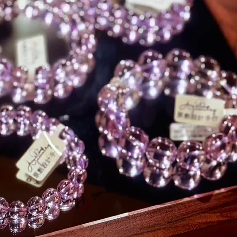 紫火序丨九紫离火运丨珍稀净体天空之境玻利维亚紫水晶手串 - 手链/手环 - 水晶 紫色