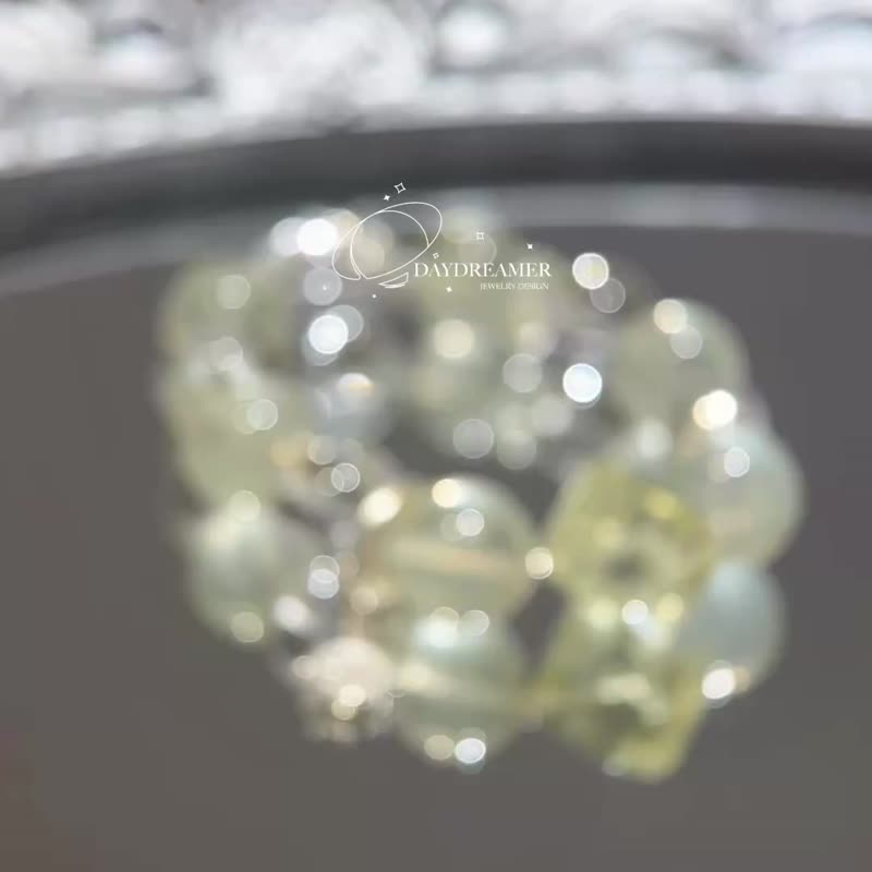 柠檬黄水晶维纳斯发白水晶999足银设计款手链 - 手链/手环 - 水晶 黄色