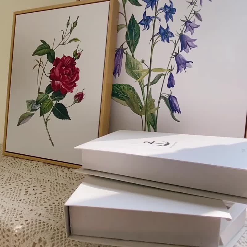 花语 • 红玫瑰－花树植物/送礼/客厅挂画/花/复制画/居家生活 - 海报/装饰画/版画 - 棉 多色