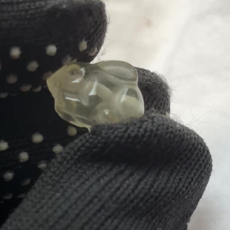 高质巴西天然黄水晶 精美 兔子 雕件 挂件 黄晶 黄水晶 原石水晶 - 其他 - 水晶 黄色