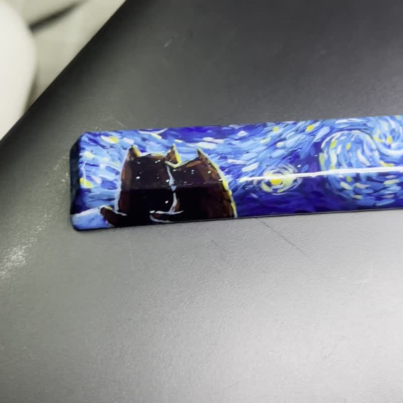 OEM 空白键 6.25u - 星夜猫咪 - 电脑配件 - 塑料 蓝色