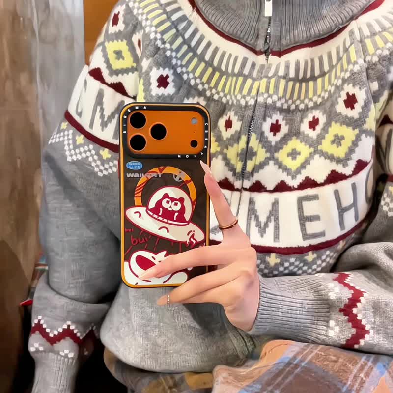 【隐藏式磁吸】WallART铝合金按键全磨砂防摔防刮iPhone17p-17pm - 手机壳/手机套 - 塑料 