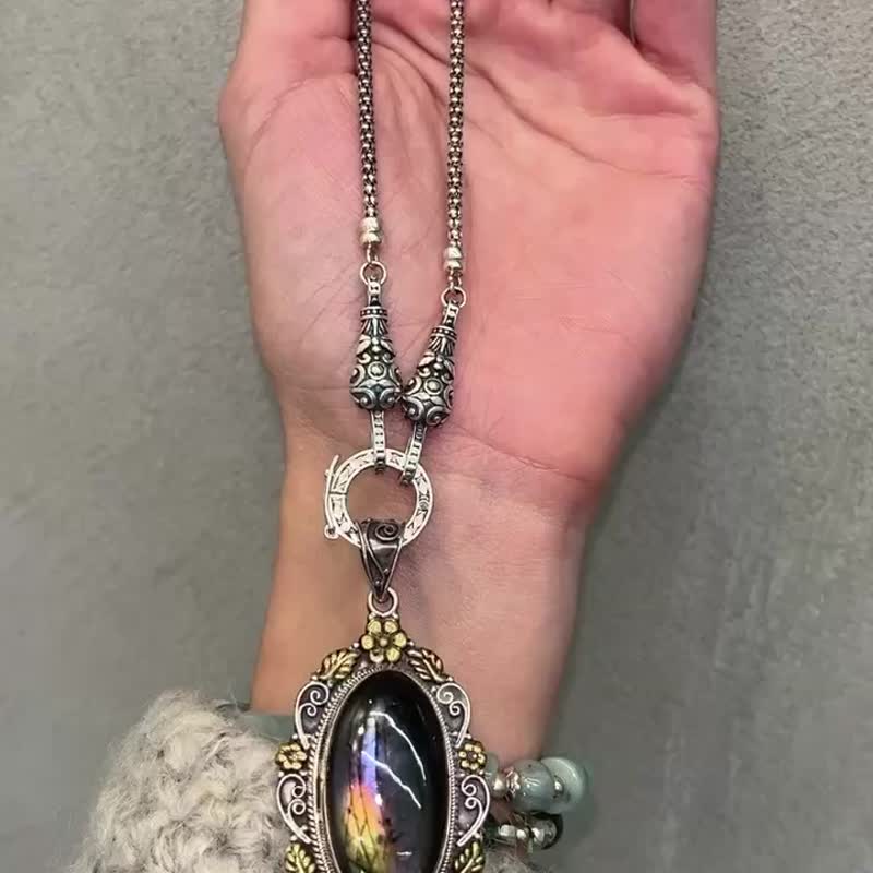 喜迎瑶 925银 链子 链子 项链 手工银饰 波西米亚 民族风 嬉皮风 - 项链 - 纯银 银色