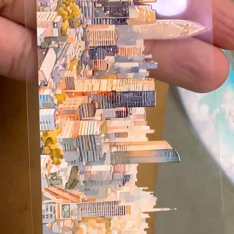 1028_晨日之城City of Dawn - 纸胶带 - 塑料 多色