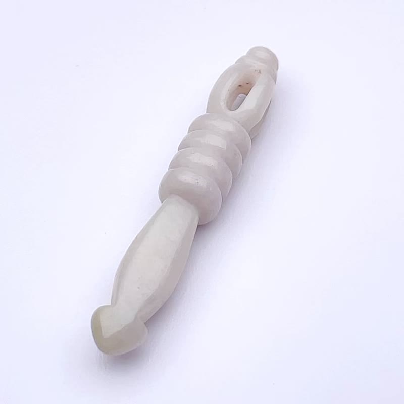 淡黄翡翠金刚杵项链 | 天然缅甸玉翡翠A货 | 送礼 - 项链 - 玉石 黄色