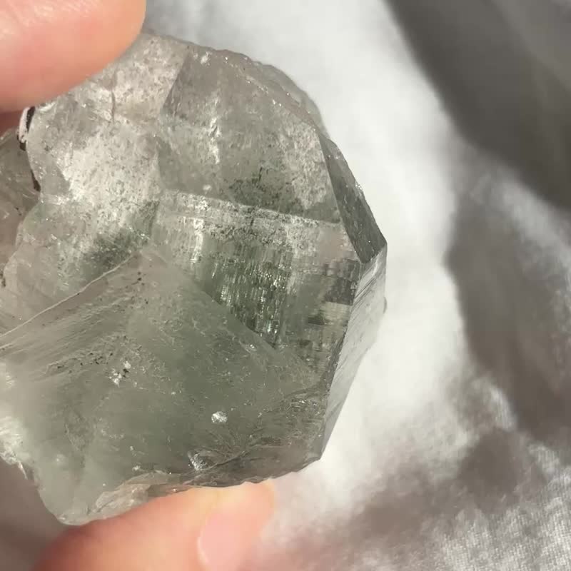 巴基斯坦 喜马拉雅 绿幽灵 电路板 山型水晶 白水晶簇 高冰透 - 摆饰 - 水晶 绿色